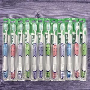 12 GUM #517 Technique Sensitive Care Toothbrush Adult 30 Tufts Compact UltraSoft